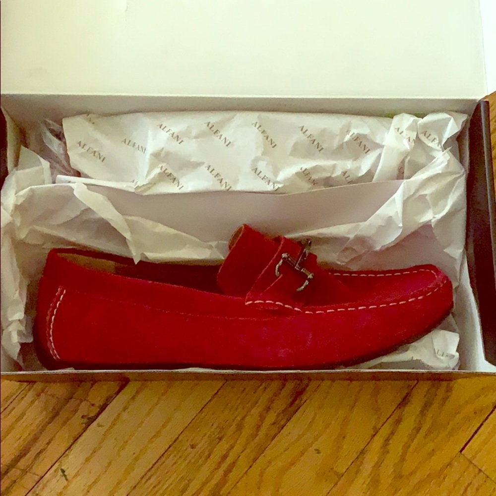 Devil red loafers